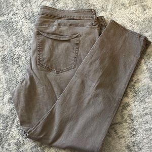 Express stretch mid rise leggings 18 R, taupe